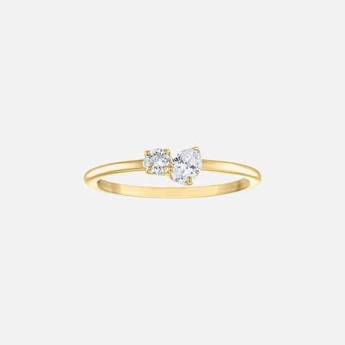 Noa Double Mixed Diamond Ring