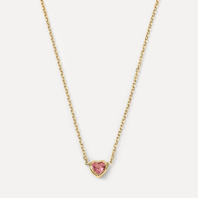 Birthstone Heart Necklace