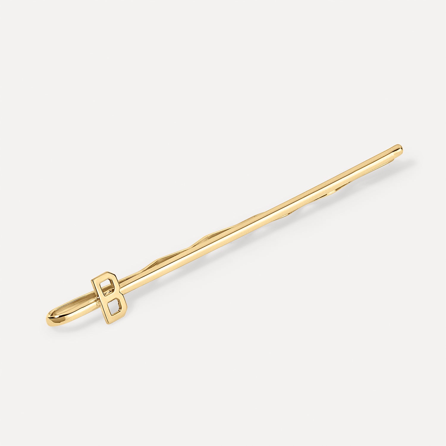 Gold Initial V hair pin 14k Yellow Gold Diamond Letter V Initial Script Pendant 0.76  main image 3