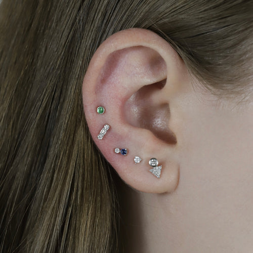 Mini Birthstone Stud Earrings