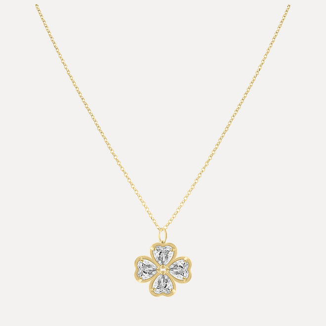 Birthstone Hearts Clover - Necklace Charm