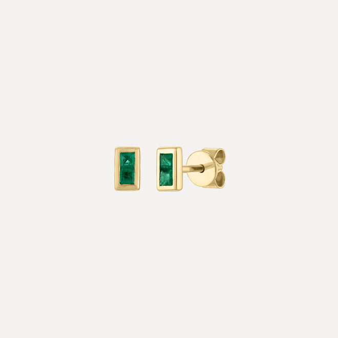 Mini Gemstone Bezel Studs