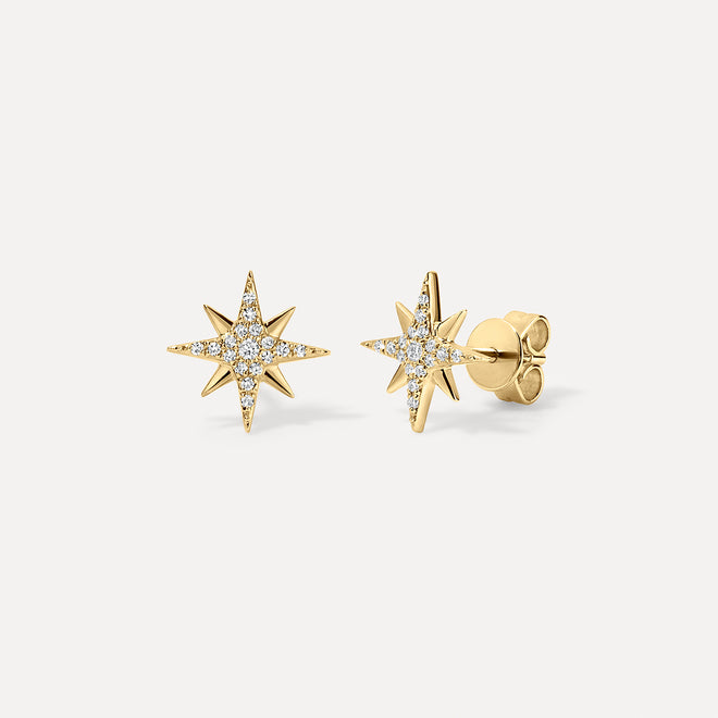 Pave Starburst Earring