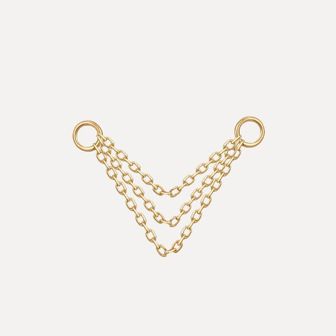 Triple Chain Earring Charm