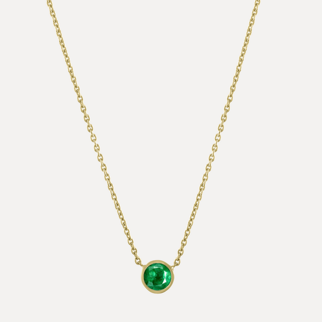 Birthstone Bezel Necklace