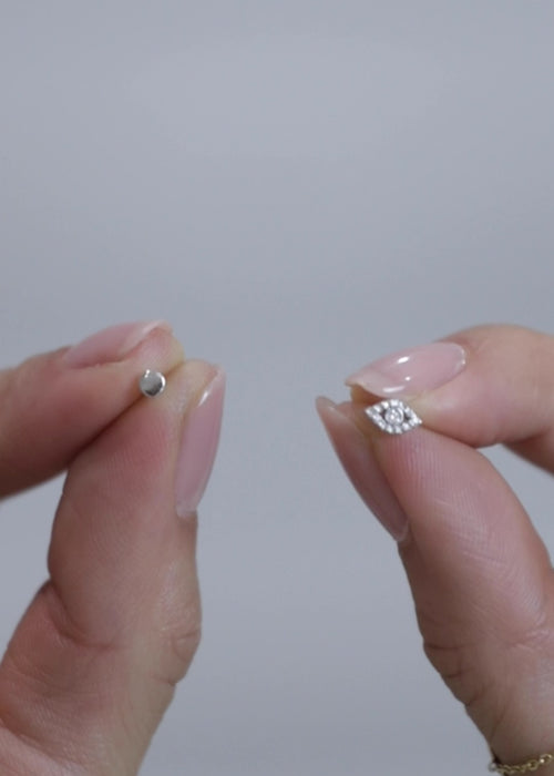 Evil Eye Piercing Earring by Kelly Bello Design