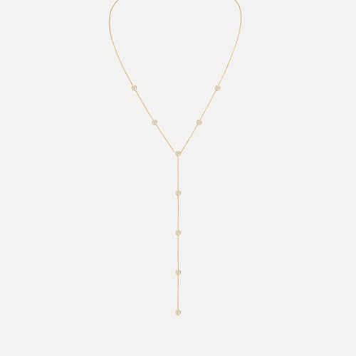Birthstone Hearts Lariat Necklace