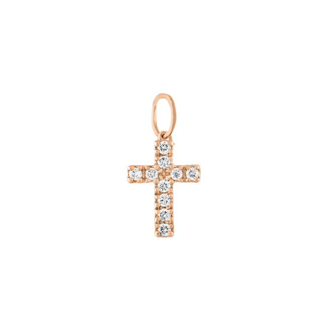 Mini Pave Cross - Forever Charm
