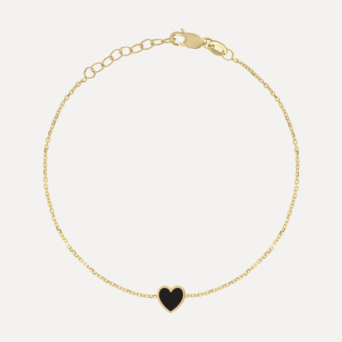 Mini Enamel Heart Bracelet