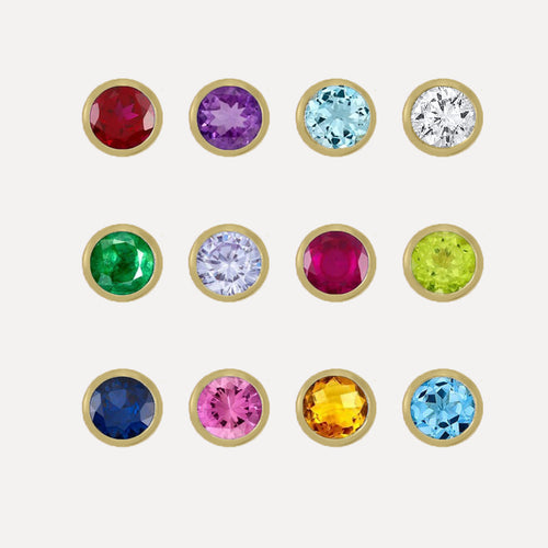 Mini Birthstone Stud Earrings