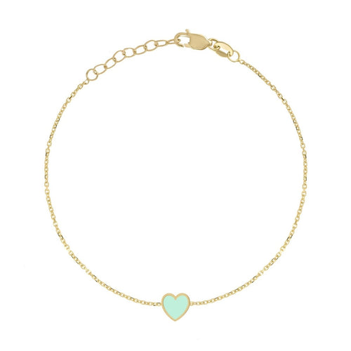 Enamel Heart Bracelet - Kelly Bello Design