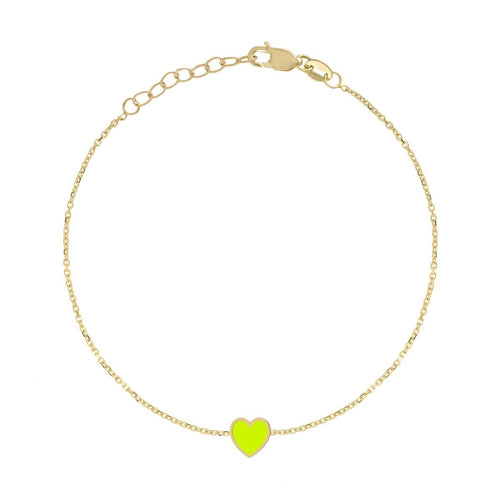 Enamel Heart Bracelet - Kelly Bello Design