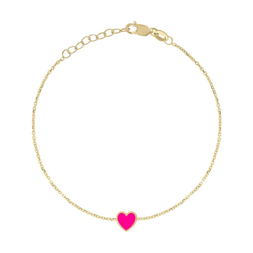 Enamel Heart Bracelet - Kelly Bello Design