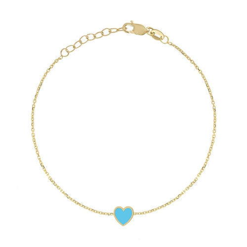 Enamel Heart Bracelet - Kelly Bello Design