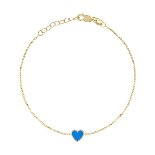 Enamel Heart Bracelet - Kelly Bello Design