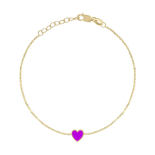 Enamel Heart Bracelet - Kelly Bello Design