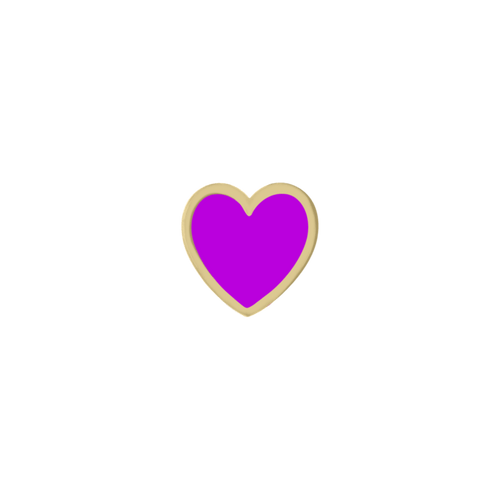 Enamel Mini Heart Charm - Kelly Bello Design