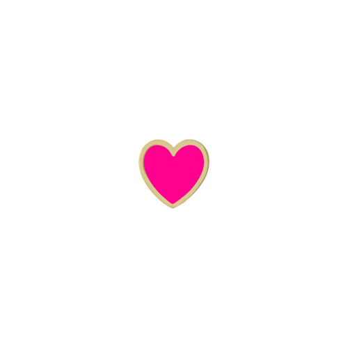 Enamel Mini Mini Heart Charm - Kelly Bello Design