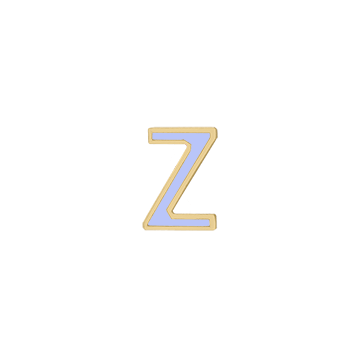 Mini Enamel Letter Charm - Lilac - Kelly Bello Design