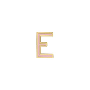 Mini Enamel Letter Charm - Rose - Kelly Bello Design