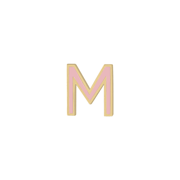 Mini Enamel Letter Charm - Rose - Kelly Bello Design