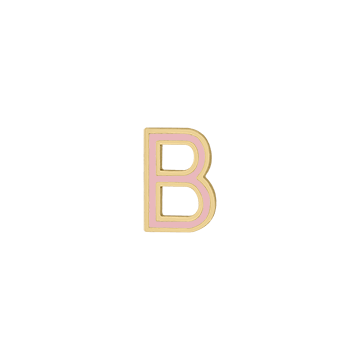 Mini Enamel Letter Charm - Rose - Kelly Bello Design