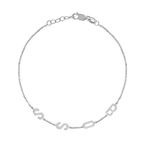 Mini Letter Bracelet (custom) - Kelly Bello Design
