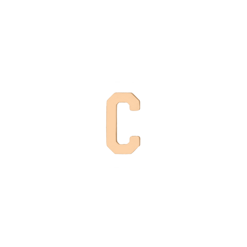Mini Letter Charm - Plain - Kelly Bello Design