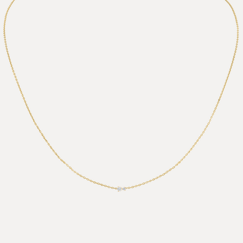 Noa Double Diamond Necklace