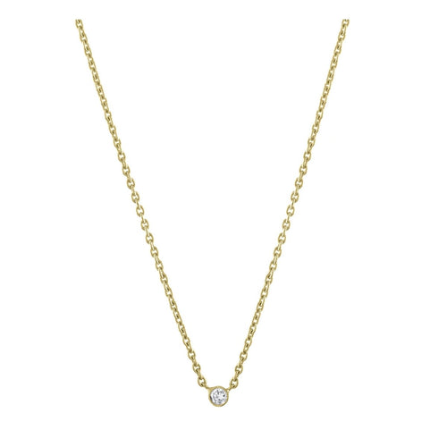 Solitaire Diamond Necklace - Kelly Bello Design