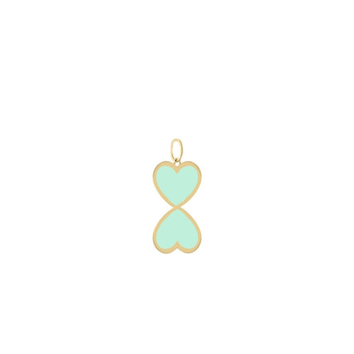 You + Me Enamel Necklace Charm - Kelly Bello Design