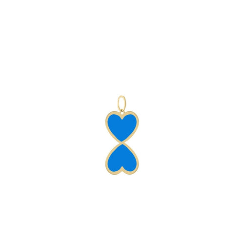 You + Me Enamel Necklace Charm - Kelly Bello Design