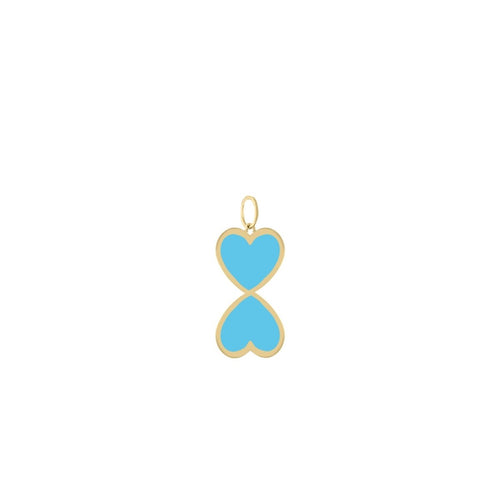 You + Me Enamel Necklace Charm - Kelly Bello Design