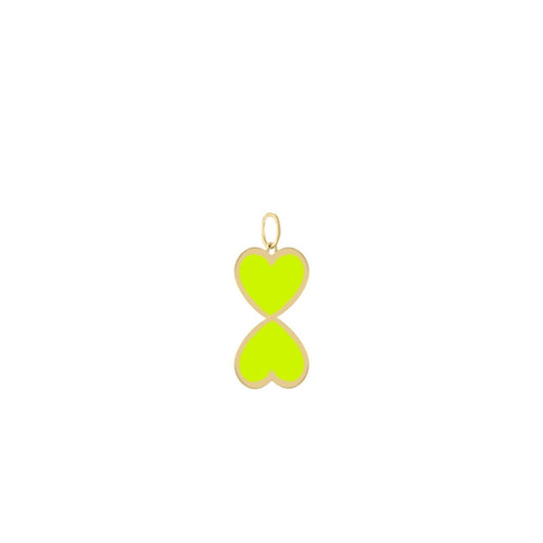 You + Me Enamel Necklace Charm - Kelly Bello Design