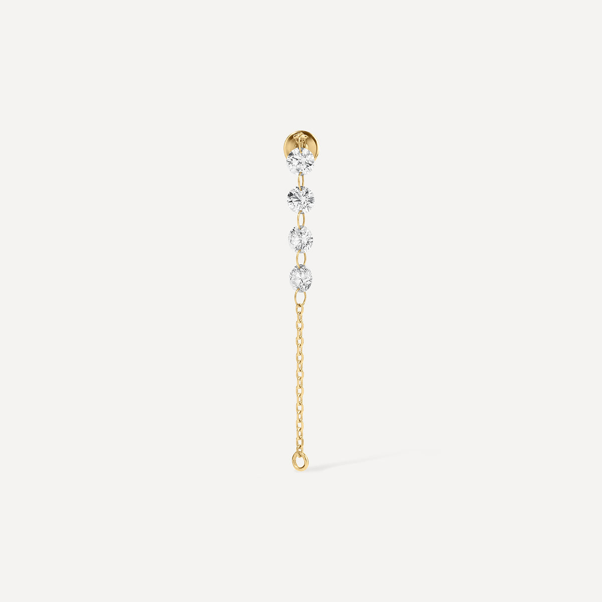 Threaded Cain Floating Diamond Threaded Chain Connector | Kelly Bello Design