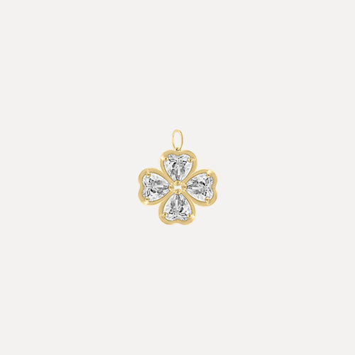 Birthstone Hearts Clover - Necklace Charm