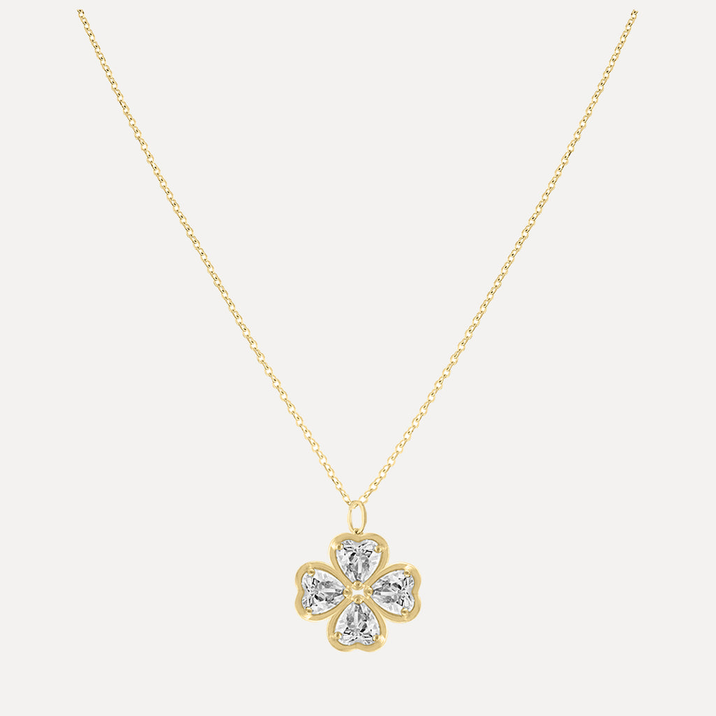 Birthstone Hearts Clover - Necklace Charm