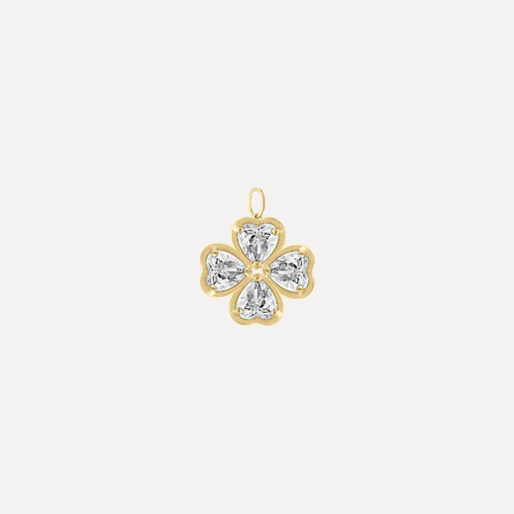Birthstone Hearts Clover - Necklace Charm