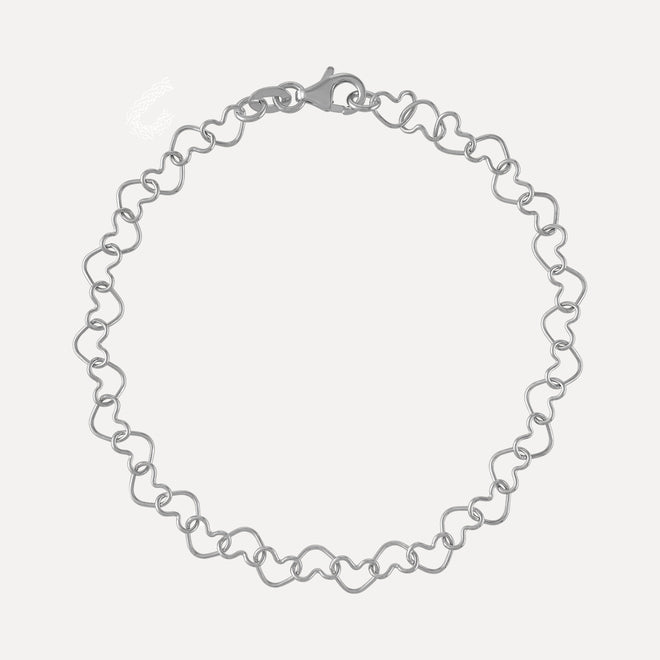 Heart Link Bracelet by Kelly Bello