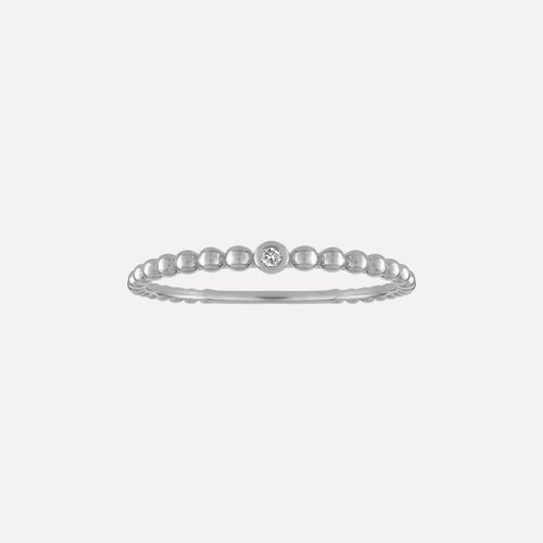 Beaded Diamond Ring