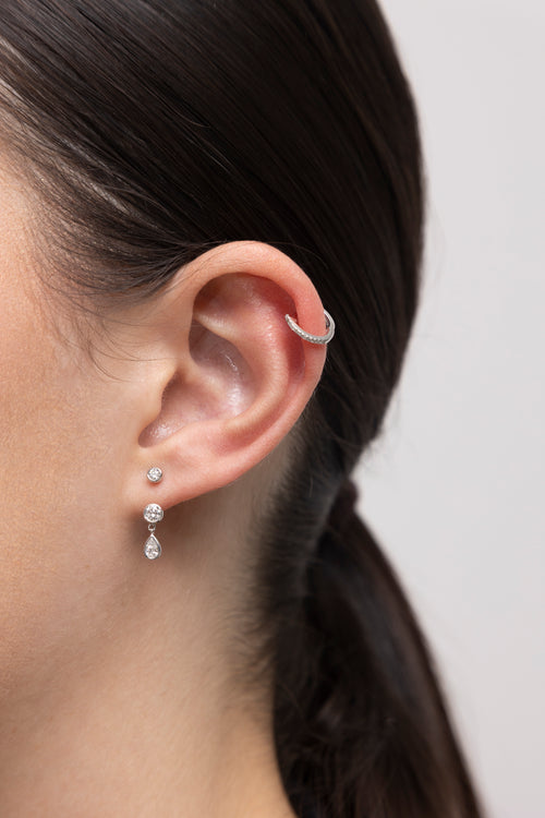 Mini Diamond Huggies