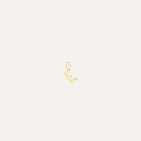 Mini Mini Letter Necklace with Hearts
