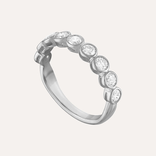 Mini Round Diamond Bezel Ring