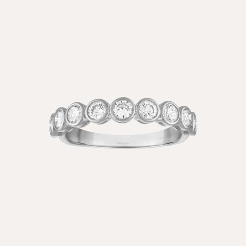 Mini Round Diamond Bezel Ring