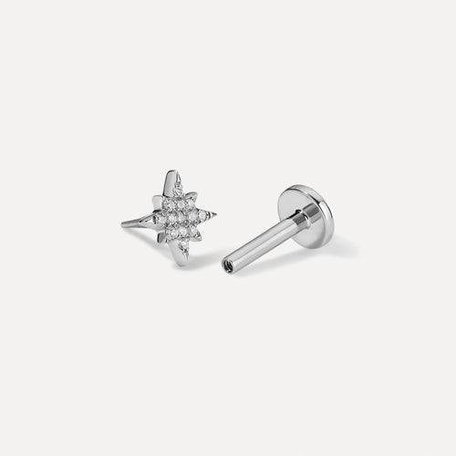 Starburst Diamond Threaded Stud