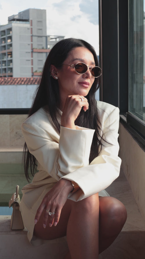 Mini Pavé Cursive Nameplate Necklace