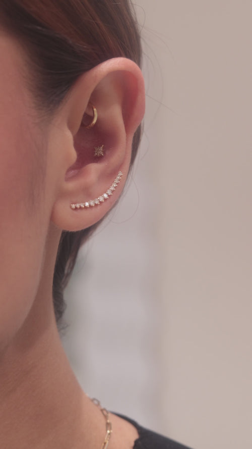 Starburst Diamond Threaded Stud