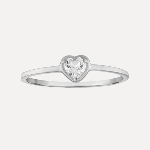 Birthstone Heart Ring