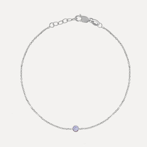 Birthstone Bezel Bracelet