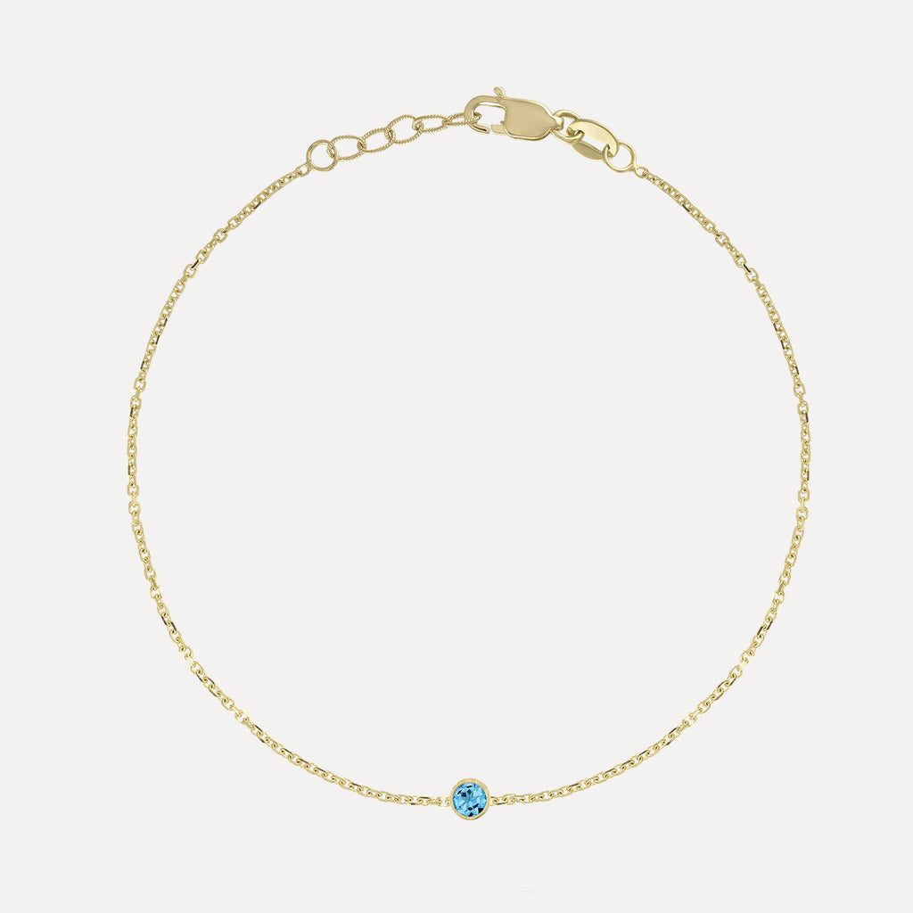 Birthstone Bezel Bracelet